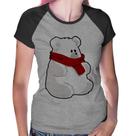 Baby Look Raglan Urso Polar - Foca na Moda
