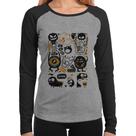 Baby Look Raglan We all have monsters within Manga Longa - Foca na Moda