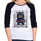 Baby Look Raglan You cat see my ninja moves Manga 3/4 - Foca na Moda