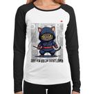 Baby Look Raglan You cat see my ninja moves Manga Longa - Foca na Moda