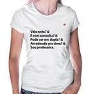 Baby Look Sou professora - Foca na Moda Baby Look Sou professora - Foca na Moda