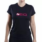 Baby Look Zeiq Preta Logo Rosa e Branco
