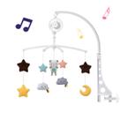 Baby Musical Crib Mobile Tuivesafu com brinquedos giratórios para recém-nascidos