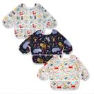 Baby Noah, pacote com 3 babadores impermeáveis de manga comprida, 6-24M