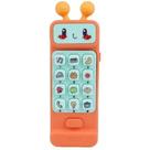 Baby Phone Robo Laranja com Som e Mordedor - Polibrinq Bb035