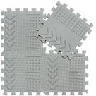 Baby Play Mat qqpp EVA 18 Tiles for Tummy Time e Crawling Grey