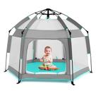 Baby Playpen Bend River com dossel, barraca de praia e mosquiteiro