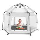 Baby Playpen Bend River com dossel, barraca de praia e mosquiteiro