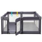 Baby Playpen Cholena Large Play Yard com porta 200x180cm cinza