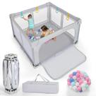 Baby Playpen Costzon dobrável com 50 bolas oceânicas e bolsa de transporte