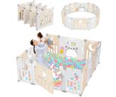 Baby Playpen Dripex dobrável com portão ajustável de 14 painéis
