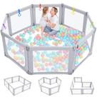 Baby Playpen Dripex dobrável com portões e malha respirável