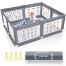 Baby Playpen Voovc para bebês e crianças pequenas com ventosas antiderrapantes