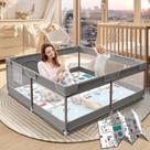Baby Playpen XVI-HX com tapete de 127 x 127 cm, interno e externo