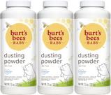 Baby Powder Burt's Bees Hypoallergenic Dusting 220 ml (pacote com 3)