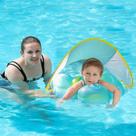 Baby Swim Float Free Swimming com dossel de 1 a 3 anos (nova versão)