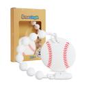 Baby Teether Toy AmazingM Silicone Baseball com clipe de chupeta