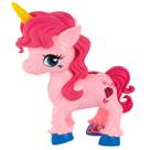Baby Unicornio com Som e LUZ Love Rosa DM TOYS DMT6693