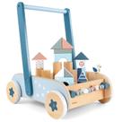 Baby Walker Pair with Breaks, brinquedos Push Walker de madeira