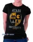Babylook Atari Video Game Retrô Camisa Geek Jogos Filmes