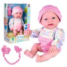 Babys Collection Boneca Bebe Life Baby Com Chupeta Cheirosinha Em Vinil Macio