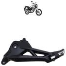 Bacalhau Suporte Pedaleira CG 160 Fan 2018 2019 2020 2021 2022 2023 Preto Com Pedaleira Polida Lado Esquerdo