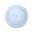 Bacia de ágata 40cm (chinesa) branca com borda - unidade Bacia de ágata 40cm (chinesa) branca com borda - unidade