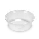 Bacia Plástica Canelada 1,5 Litros Transparente Arqplast