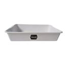 Bacia pote organizador para carne frango 3,75 litros bandeja branca - Usual Utilidades Bacia pote organizador para carne frango 3,75 litros bandeja branca - Usual Utilidades