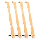 Back Scratcher Renook Wooden Bamboo, 4 peças, alça de 43 cm de comprimento