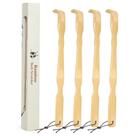 Back Scratcher YIMICOO, bambu, madeira, 43 cm de comprimento, pacote com 4