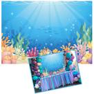 Backdrop Eainb Under The Sea em vinil de 2,1 x 1,5 m para fotografia