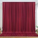 Backdrop NSSONBEN Cortina de poliéster marrom sem rugas de 3x3m