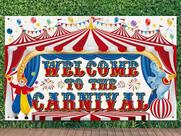 Backdrop Remagr Large Circus Carnival 213x152cm Poliéster