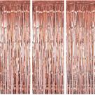 Backdrop Tayuvira Rose Gold Fringe Cortinas 100x250 cm Backdrop Tayuvira Rose Gold Fringe Cortinas 100x250 cm
