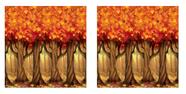 Backdrops de parede Beistle Fall Trees 1,2 m x 9 m, pacote com 2