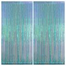 Backdrops Melsan, pacote com 2 cortinas Tinsel Fringe, 100x200cm