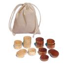 Backgammon Wood Chips WE Games Brown & Natural 2,86 cm
