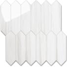 Backsplash Tile Vamos Tile Branco Dolomita Brilhante 30x30cm PVC Backsplash Tile Vamos Tile Branco Dolomita Brilhante 30x30cm PVC