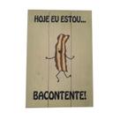 Bacontente - quadro de madeira palet