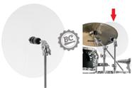 Baffle de Acrílico Promusic 16 defletor para controlar o som e sobras dos pratos e da bateria