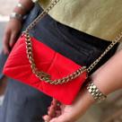 Bag Bolsa Feminina Couro Legítimo Pequena Alça Correntes