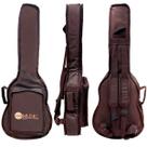 Bag Capa Almofadada Luxo Cargo Marrom Para Violão Baby Rozini Yamaha Takamine Vogga Cort