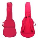 Bag capa almofadada rosa para violão tagima folk ou clássico - com alças e bolso