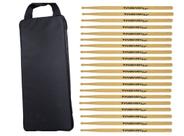 Bag Porta Baquetas semi luxo com 10 pares de Baquetas Light Bag Porta Baquetas semi luxo com 10 pares de Baquetas Light