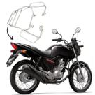 Bagageiro Garupa Com Alça Fan/Start 160 2016 a 2024 Cromado Moto Traseira