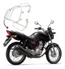 Bagageiro Garupa Metal Maciço C/ Alça Fan/Start 160 2016-24 Cromado