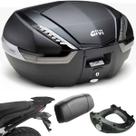 Bagageiro Nc750x 2022+ Scam + Baú Givi V47 Base M5 + Encosto