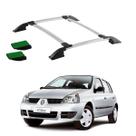 Bagageiro Teto Clio 2018 2019 2020 2021 2022 Prata Colado