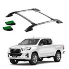 Bagageiro Teto Hilux 2018 2019 2020 2021 2022 Cromado Colado